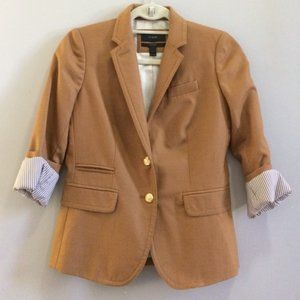 J. Crew Wool Schoolboy Blazer, Camel size 4